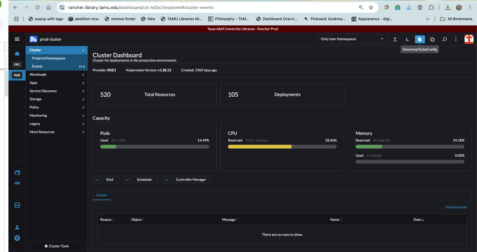 Downloading KubeConfig